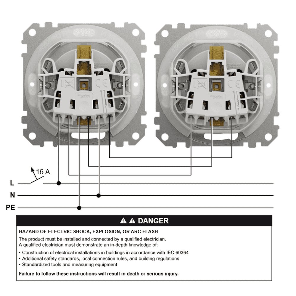 Розетка Schneider Sedna Design алюміній 1-на з заземленням з шторками та кришкою IP44 ( SDD213024 )